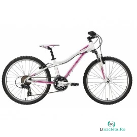 Bicicleta copii Senza 24 Deep Violet Aqua Teal Pearl White