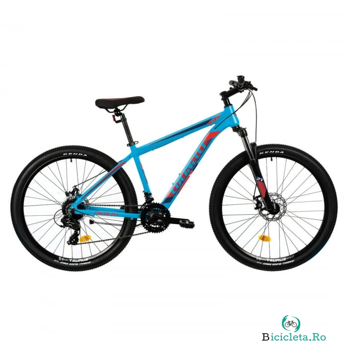 Bicicleta MTB Colinelli COL25, Marimea M, 27.5 inch, Albastru, Schimbator Shimano ST-EF500 EZ-FIRE PLUS, 24 Viteze, Cadru Aluminiu, Frane pe Disc