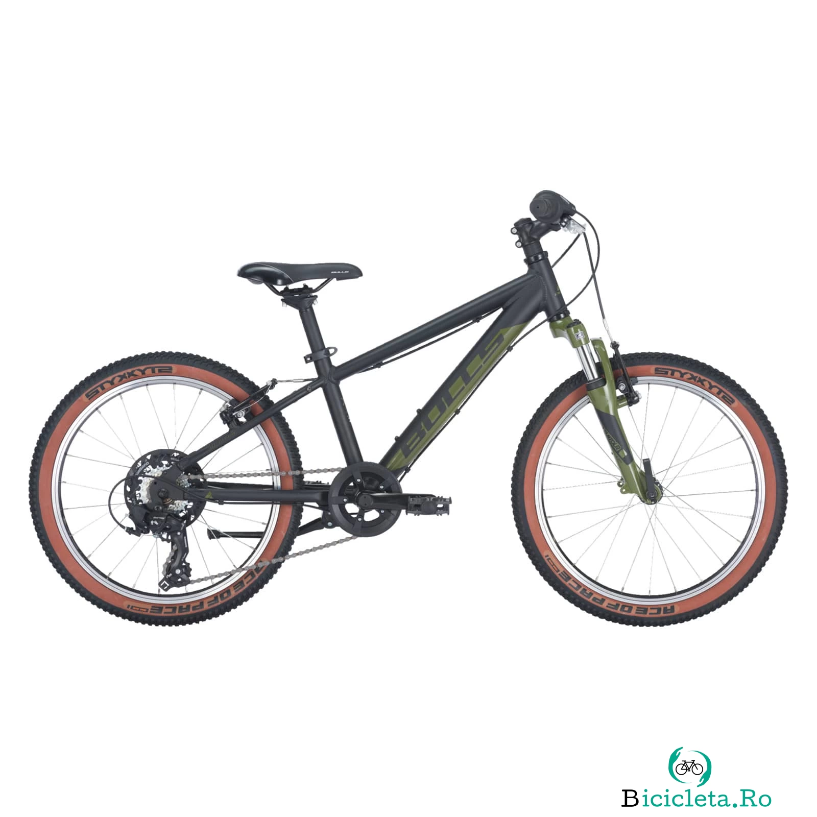Bicicleta Copii Bulls Tokee 20 - 20 Inch, Negru-Verde