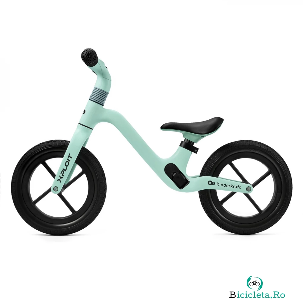 Bicicleta fara pedale Kinderkraft Xploit turcoise