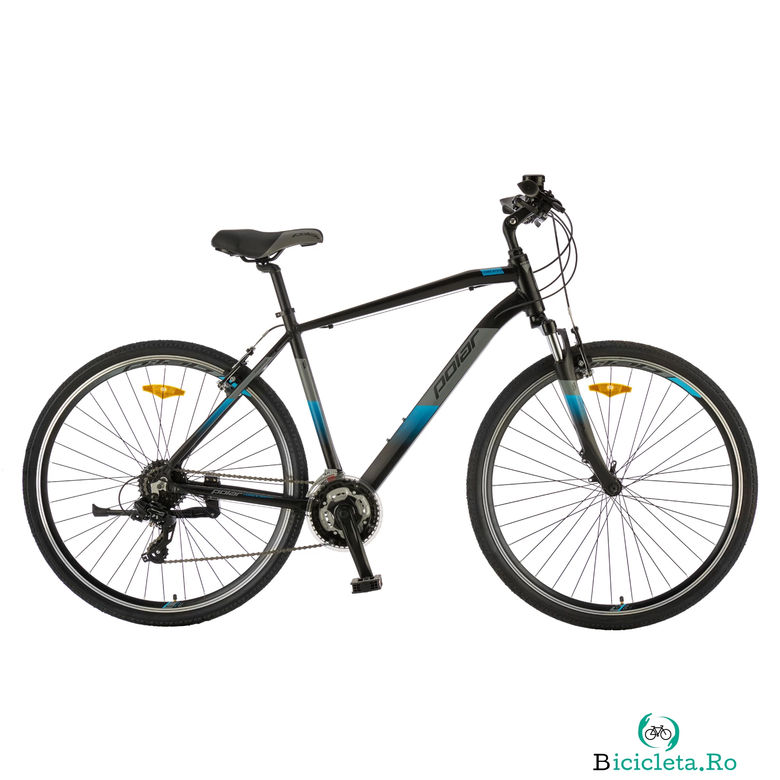Bicicleta Trekking Polar Forester Comp - 28 inch, M-L, Negru-Albastru la 1,450.00 lei ron