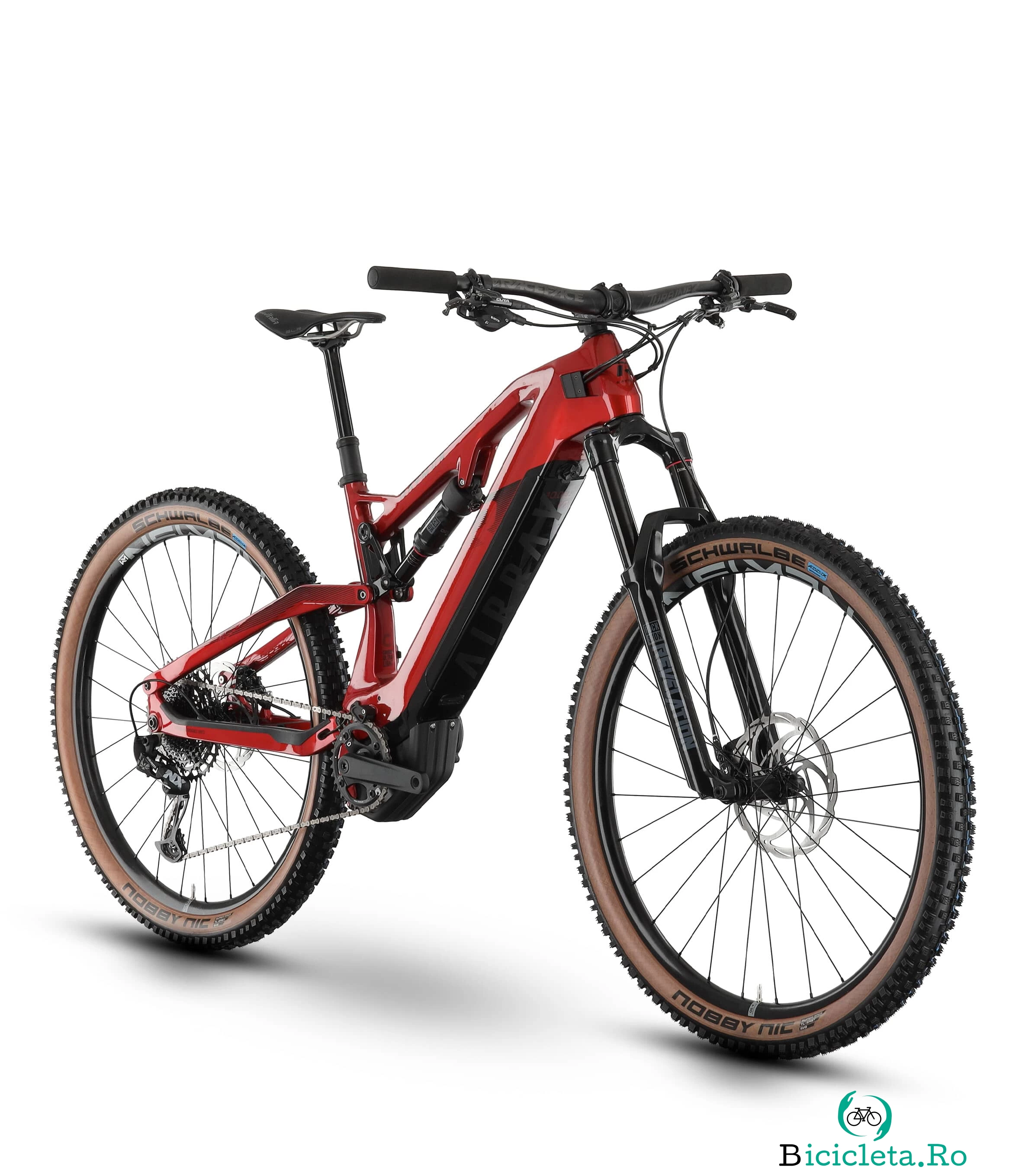 Bicicleta Electrica Full Suspension Raymon AirRay 10.0 SE - 29 Inch, M, Rosu - SX/NX la 16,872.00 lei ron