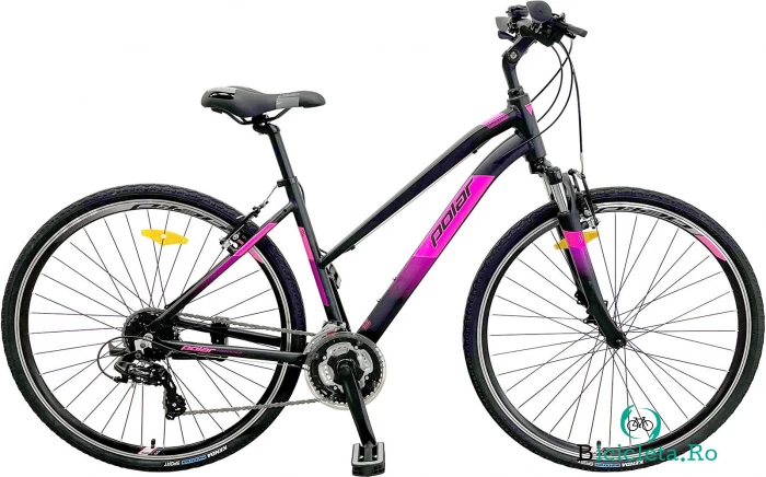 Bicicleta Trekking Polar Forester Comp Lady - 28 Inch, M, Negru-Roz la 1,290.00 lei ron