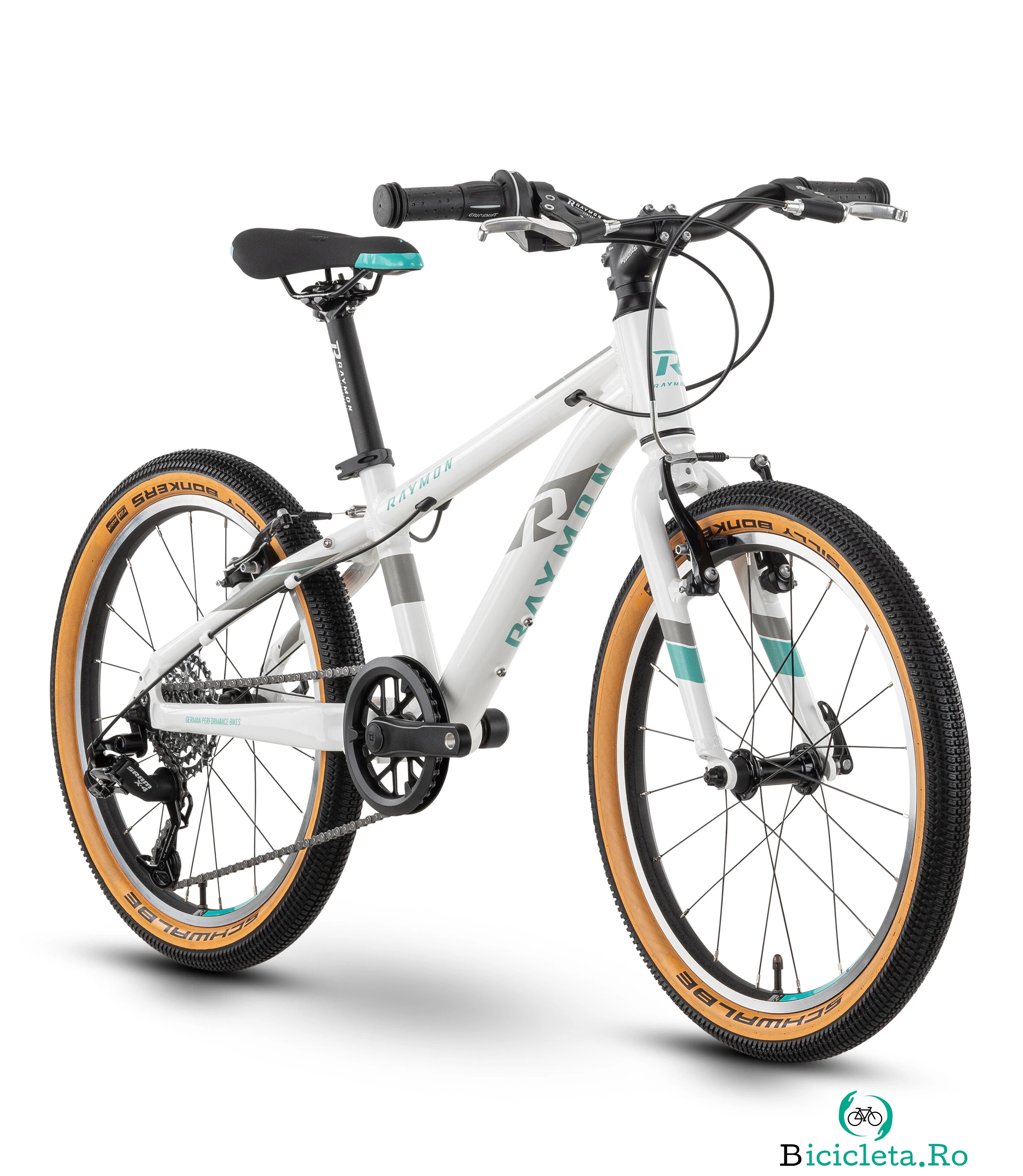 Bicicleta Copii Raymon TwoRay 3.0 - 20 Inch, 270 mm, Alb la 1,986.00 lei ron