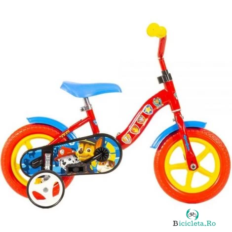 Bicicleta copii 10inch, pentru copii peste 3 ani, paw patrol 108L-PW Dino Bikes