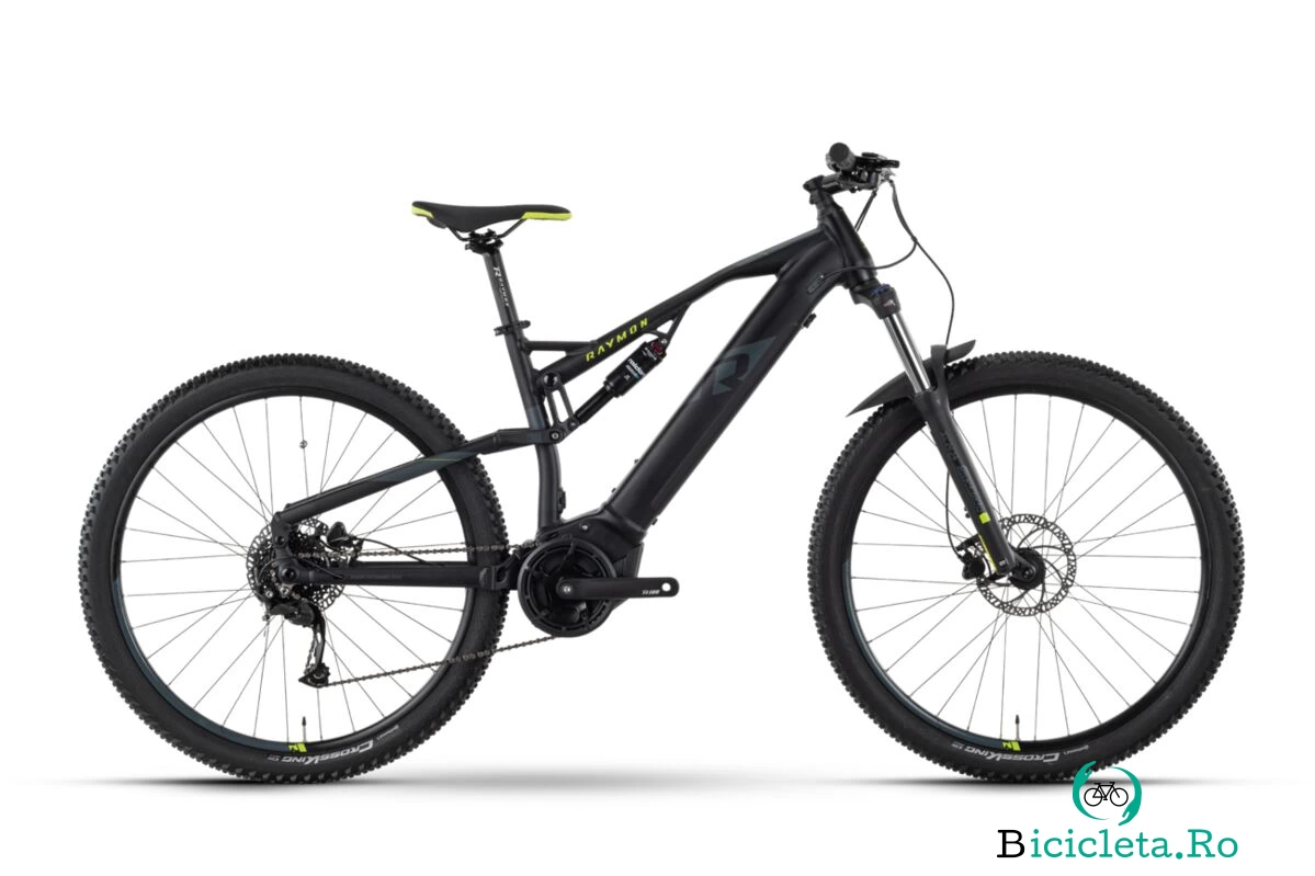 Bicicleta Electrica Full Suspension Raymon FullRay 130E 4.0 - 29 Inch, L, Negru