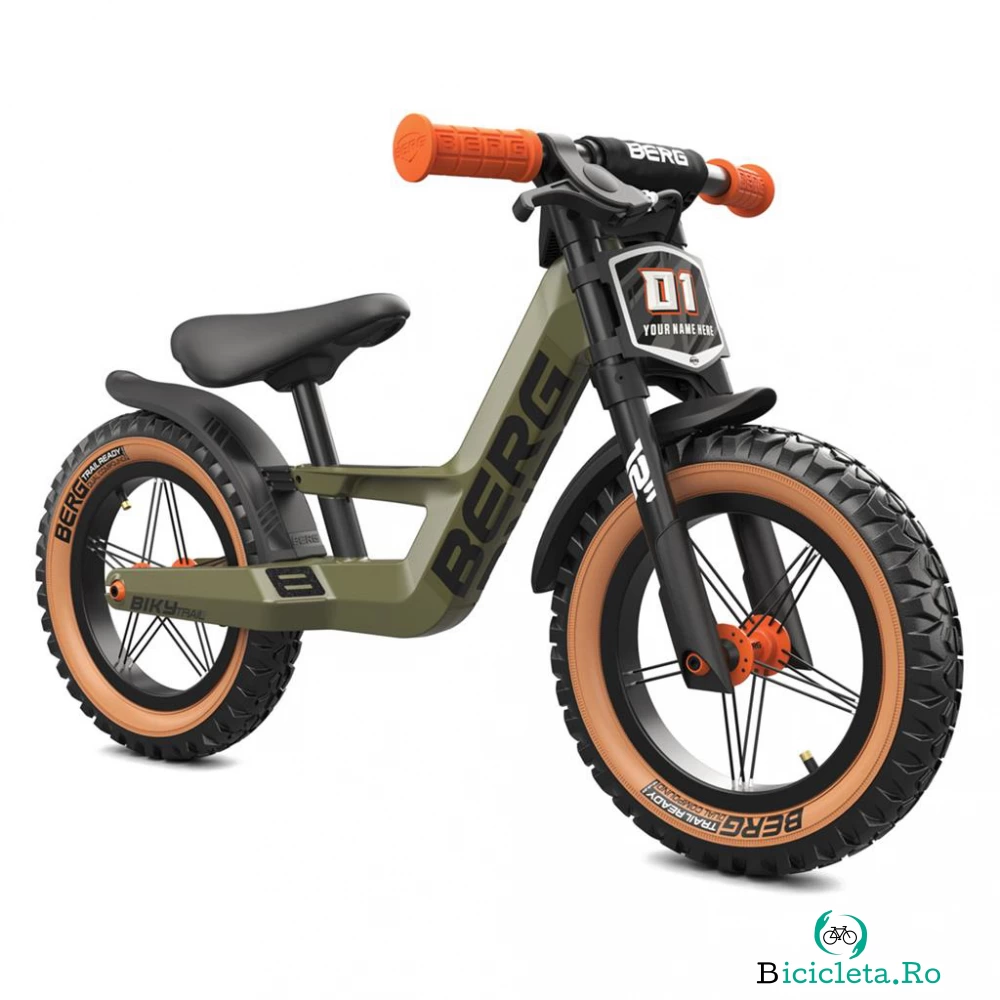 Bicicleta fara pedale Berg Biky Trail verde