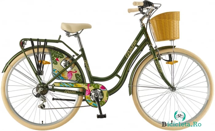 Bicicleta Oras Polar 2023 Grazia 6s - 28 inch, L, Verde la 1,190.00 lei ron
