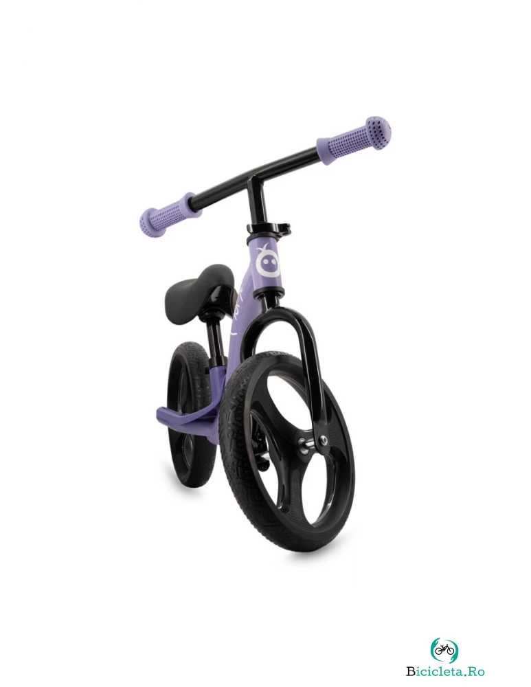 Bicicleta fara pedale cu roti led Momi Isoka purple