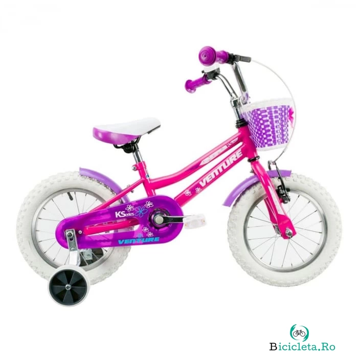 Bicicleta Copii Venture 1418 2019 - 14 Inch, Roz