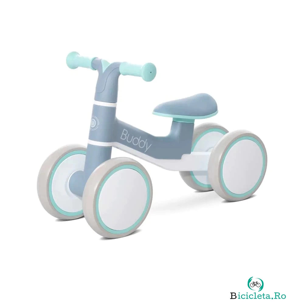 Bicicleta fara pedale cu 4 roti Lorelli Buddy Albastru