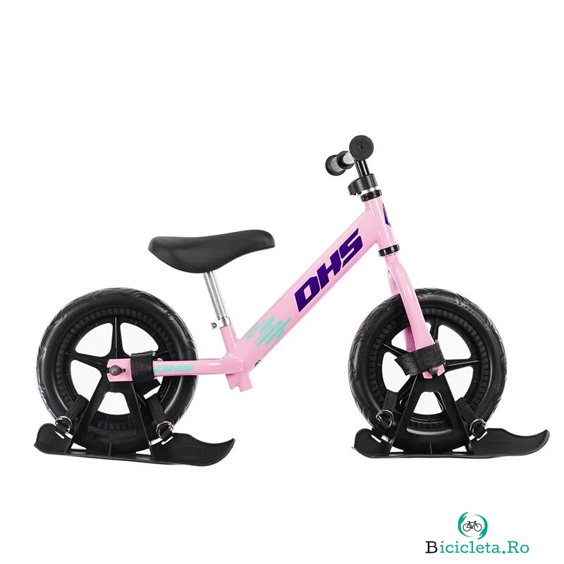 Bicicleta fara pedale Dhs Ride-on roz la 499.00 lei ron