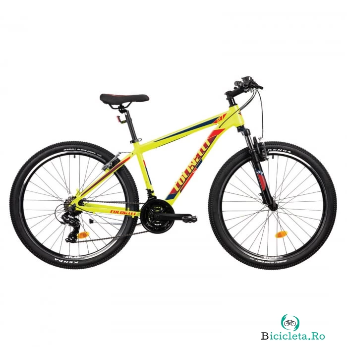 Bicicleta MTB Colinelli COL23, Marimea S, 27.5 inch, Verde, Schimbator Shimano ST-EF500, 21 Viteze, Cadru Aluminiu, Frane V - Brake